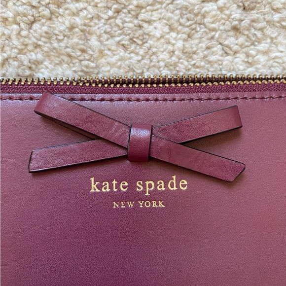 Kate Spade Burgundy and Gold “Sawyer Street Declan” Purse - Picture 6 of 10